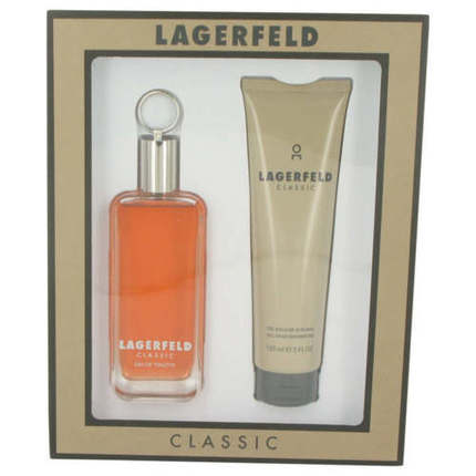 Lagerfeld by Karl Lagerfeld 2pc Gift Set EDT 3.3 oz + Shower Gel 5.0 oz For Men