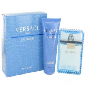 Versace Man Eau Fraiche by Versace 2pc Gift Set EDT 1.7 oz + Perfumed Bath & Shower Gel 3.4 oz for Men