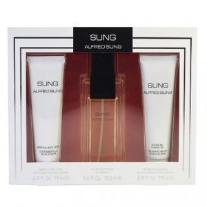 Sung by Alfred Sung 3pc Gift Set EDP 3.4 oz + Body Lotion 2.5 oz + Shower Gel 2.5 oz for Women