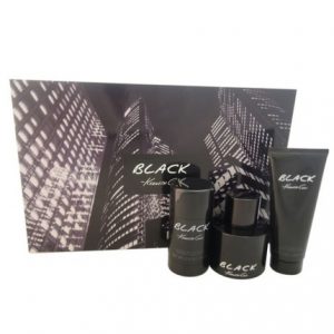 Black by Kenneth Cole 3pc Gift Set EDT 3.4 oz + Aftershave Balm 3.4 oz + Deodorant Stick for Men