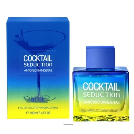 Cocktail Seduction Blue  by Antonio Banderas 3.4 oz EDT for Men