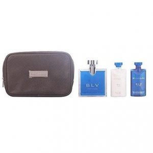 Bvlgari BLV by Bvlgari 4pc Gift Set EDT 3.4 oz + After Shave Balm 2.5 oz + Shampoo and Shower Gel 2.5 oz + Bag for Men