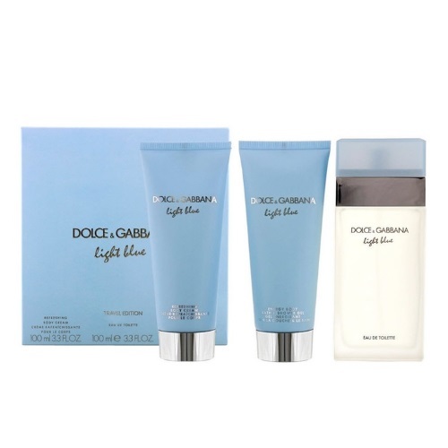 dolce and gabbana light blue gift set for her