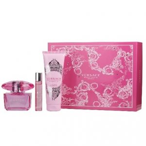 Versace Bright Crystal Absolu by Versace 3pc Gift Set EDP 3 oz + Bath & Shower Gel 5 oz + Rollerball Mini 0.3 oz for Women