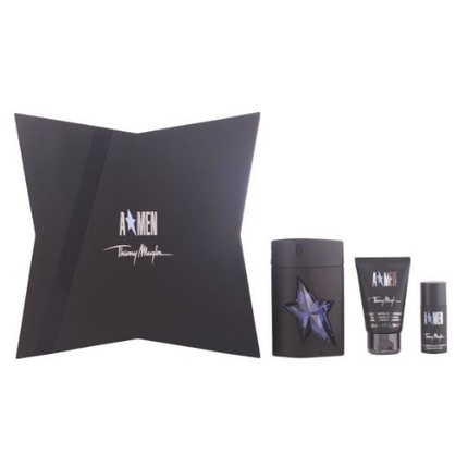 Angel by Thierry Mugler 3pc Gift Set EDT 3.4 oz + Hair & Body Shampoo 1.7 oz + Deodorant Stick for men